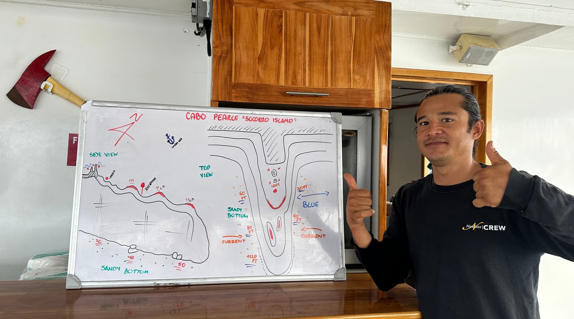 cabo pierce dive map