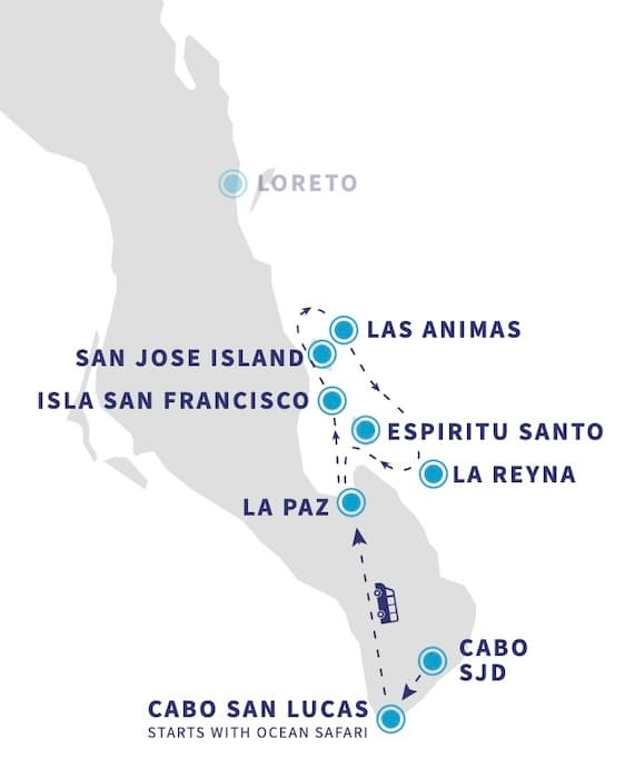 Sea of Cortez Dive Map